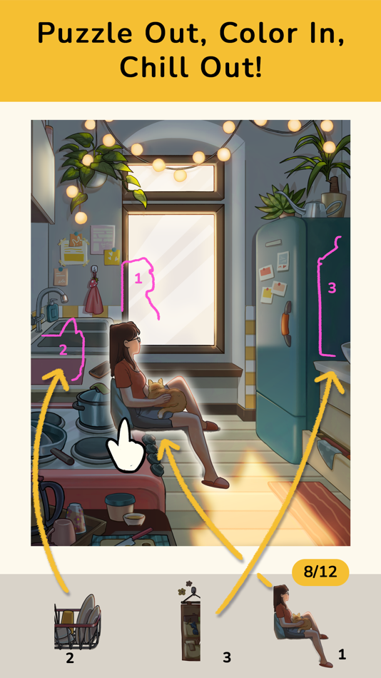 #4. Art Story: Color Art Puzzle (iOS) By: Hyper Cats Limited