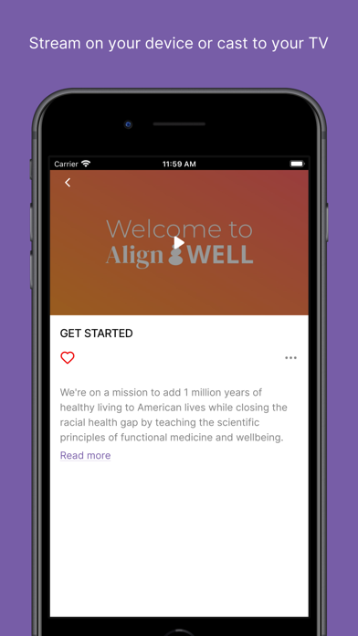 Align/WELL Screenshot