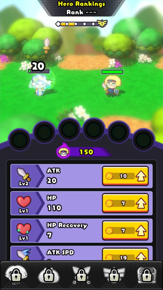 #8. Ranking of Heroes: Idle Game (iOS) 由: FUNDOSHI PARADE K.K.