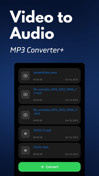 Video to Audio: MP3 Converter+ Screenshot