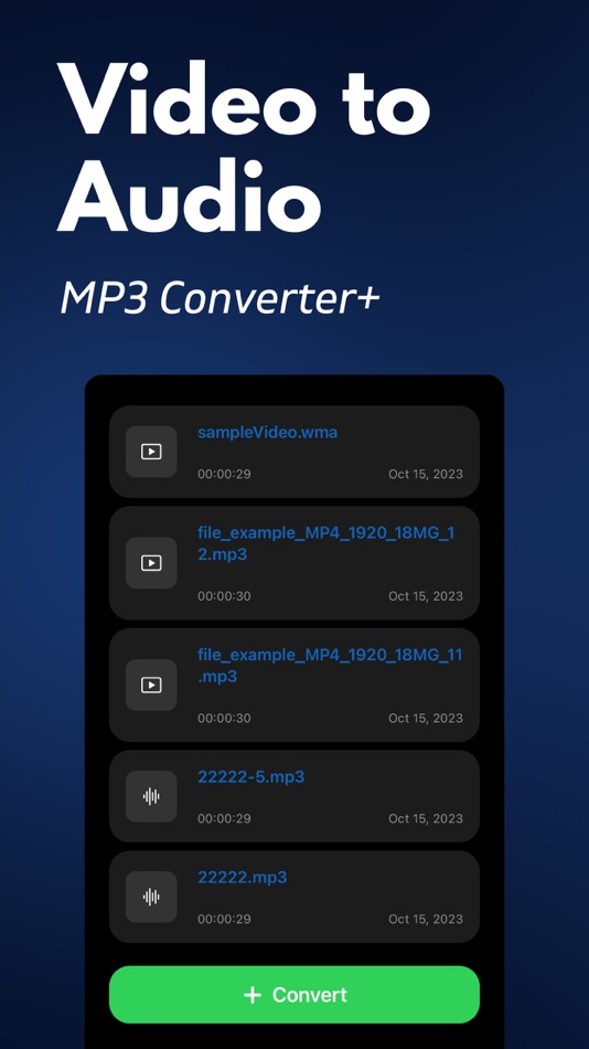 Video to Audio: MP3 Converter+ - 1.0 - (iOS)