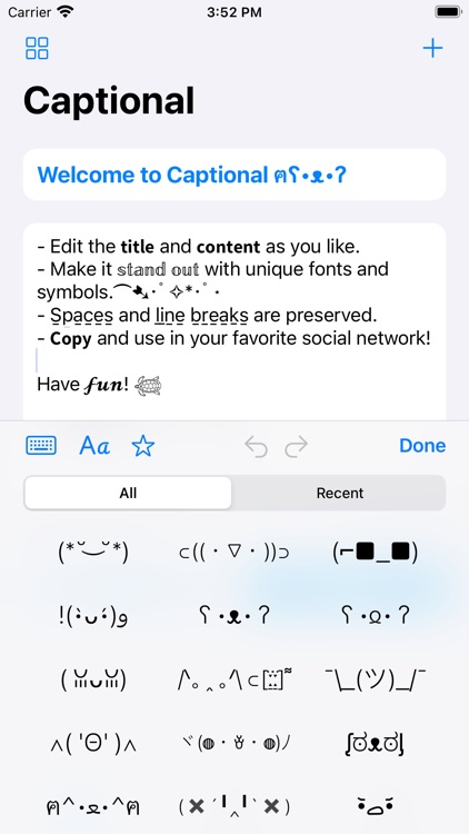 Captional: Captions & Bios