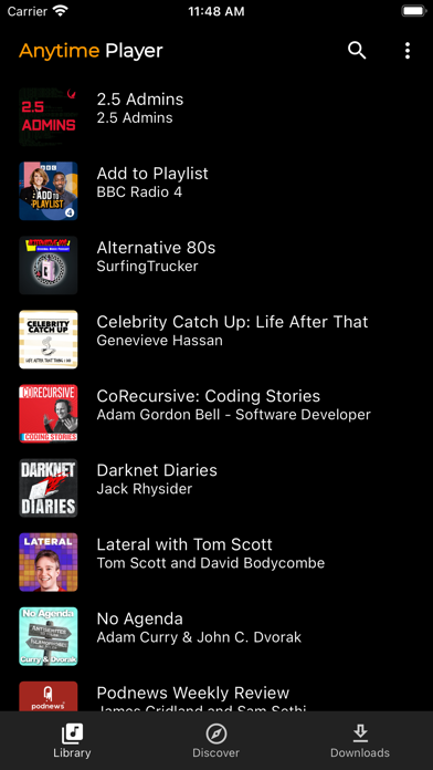Anytime Podcast Player Screenshot