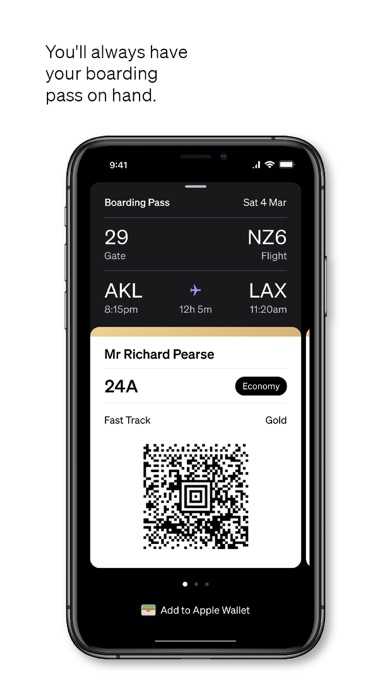 Air NZ Screenshot