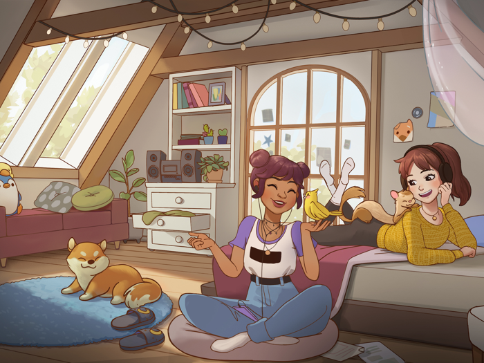 Comfy Girl - Cute and Aesthetic