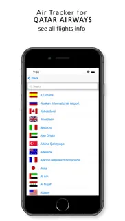 air tracker for qatar airways iphone resimleri 2