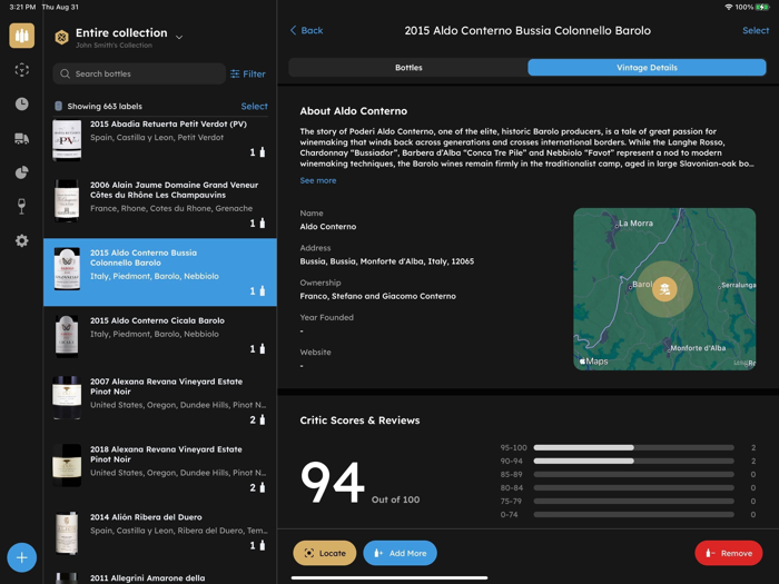 InVintory Wine Collecting