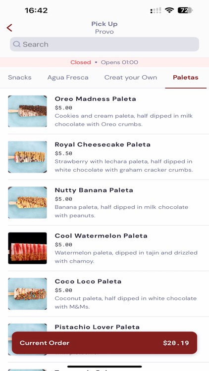 Paleta Bar