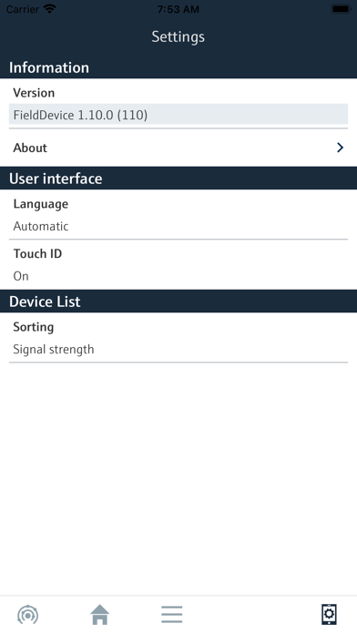 Field Device Configurator Screenshot