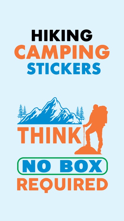 Hiking Camping Stickers