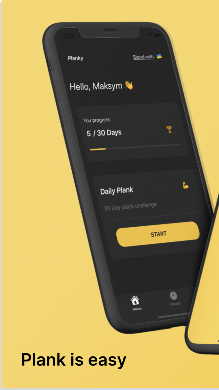 Plank tracker - Home Fitness