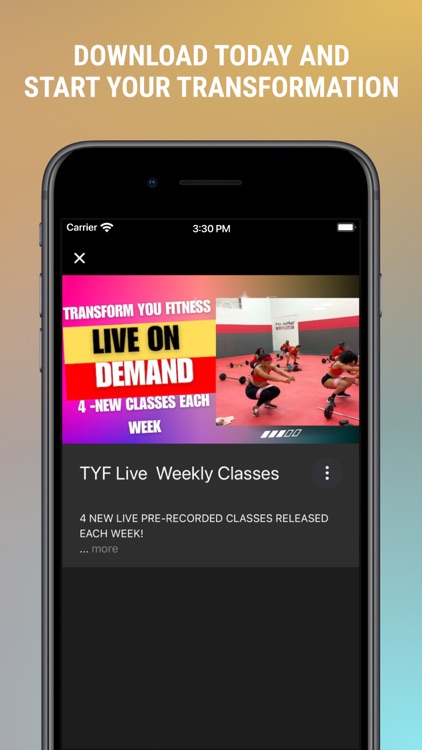 TRANSFORM YOU FITNESS ONLINE screenshot-3