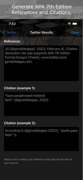 Game screenshot Citation Generator Lite mod apk