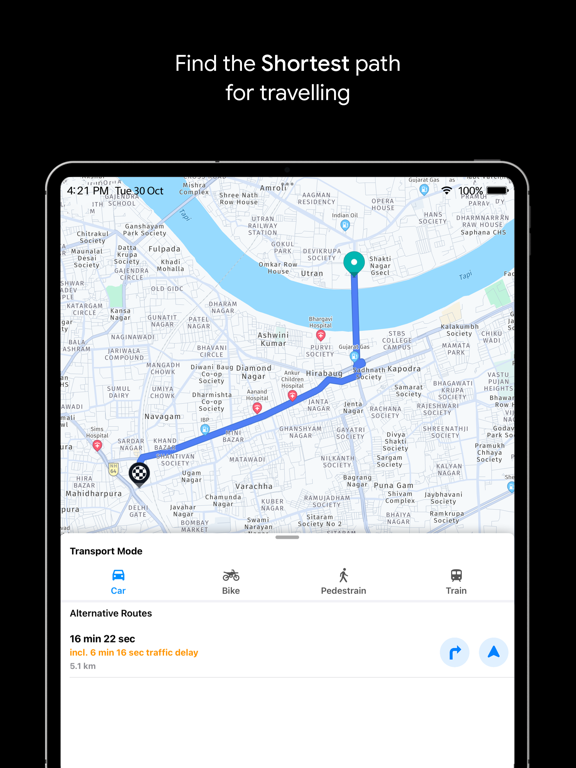 GPS Live Navigation & Live Mapのおすすめ画像3