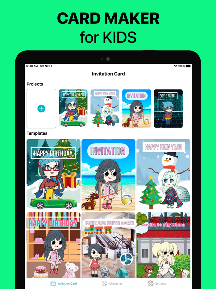 Kids Invitation Card Maker