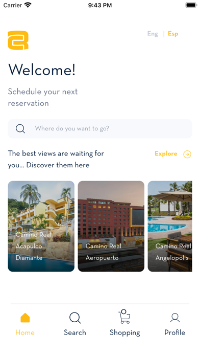 Camino Real Hoteles Screenshot