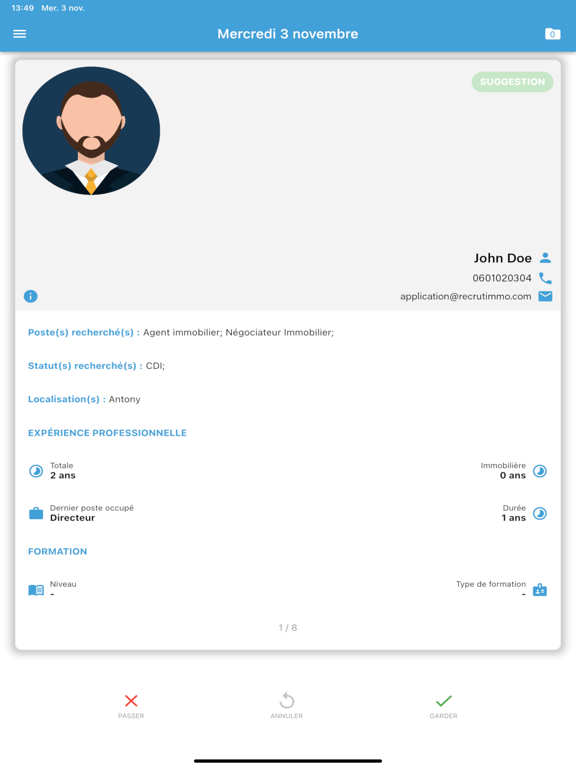Screenshot #4 pour Recrutimmo - Recruteur