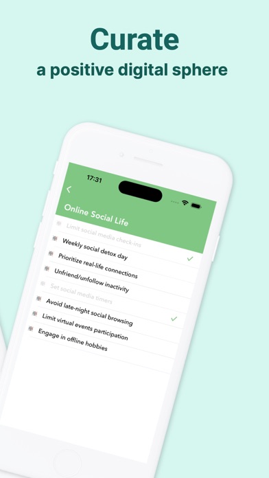 Screenshot #3 pour Digital Detox Checklist