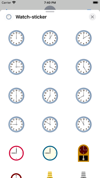 Screenshot #1 pour Sticker d'horloge ronde
