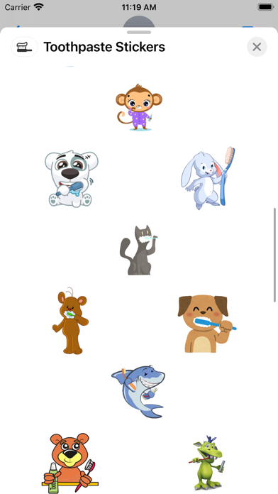 Screenshot #2 pour Toothpaste Stickers