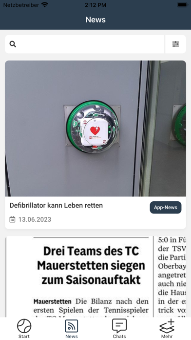 TC Mauerstetten e. V. Screenshot