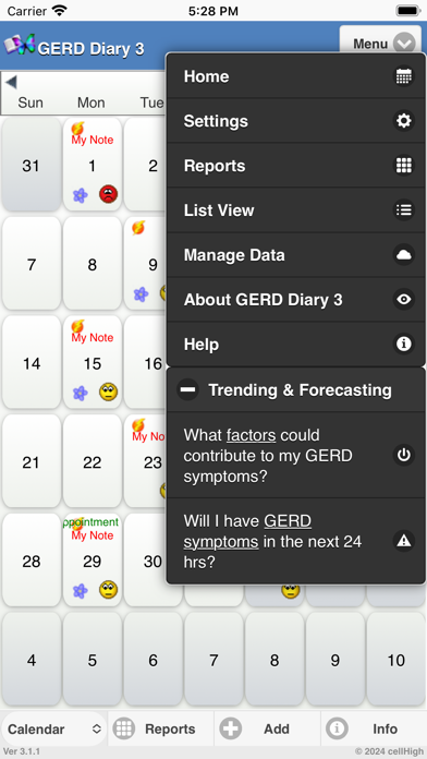 GERD Diary 3 Screenshot