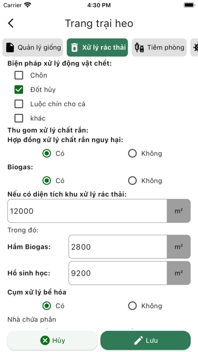 Quản lý trang trại Screenshot