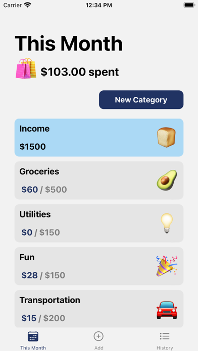 Sourdough - Expense Tracker Screenshot