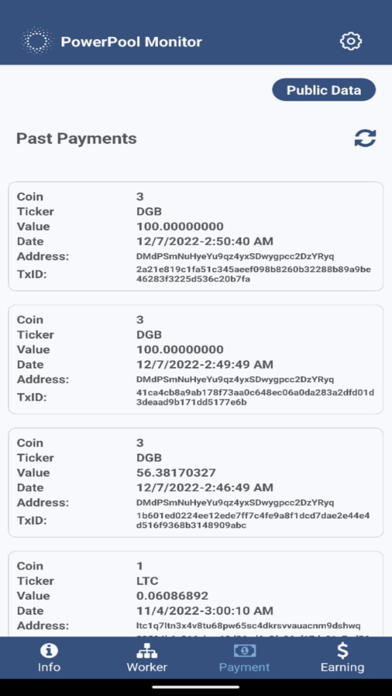 PowerPool Monitor iPhone screenshot 1 - Business app