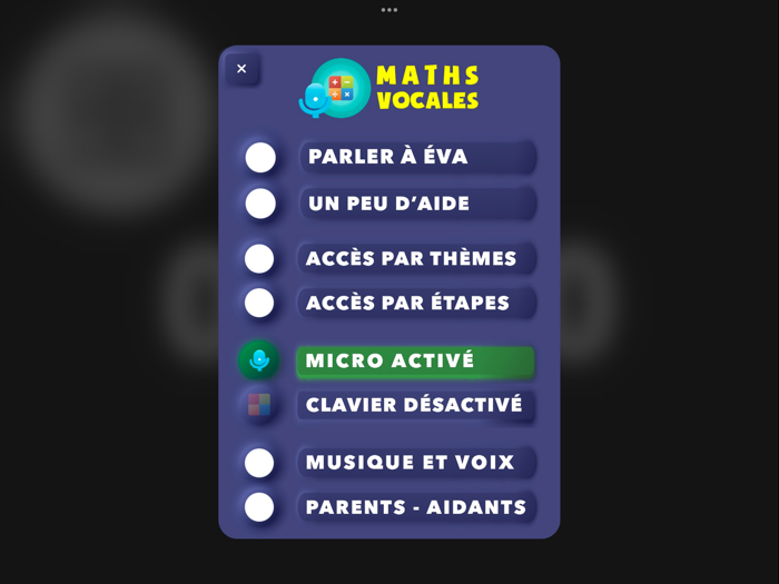Maths Vocales pour Malvoyants