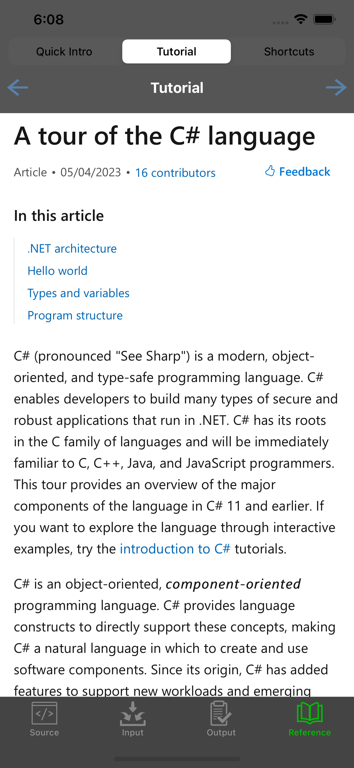 C# Programming Compiler
