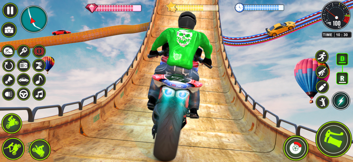 Mega Ramp Bike Stunt Games