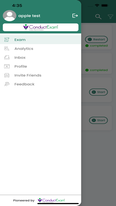 Online Exam App - Pilot-3 Screenshot