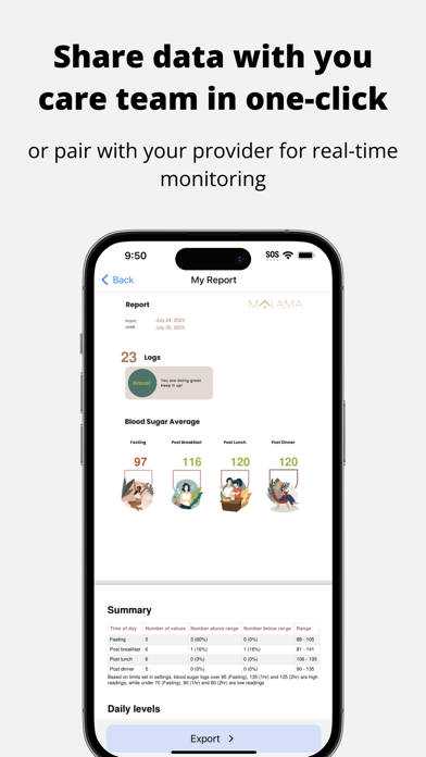 Malama - Gestational Diabetes Screenshot