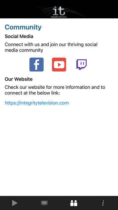 Integrity TV Screenshot