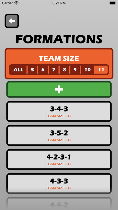Football Lineup Manager Screenshot