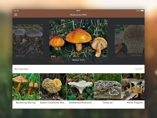 Mushrooms PRO - Hunting Safe iPad app afbeelding 1
