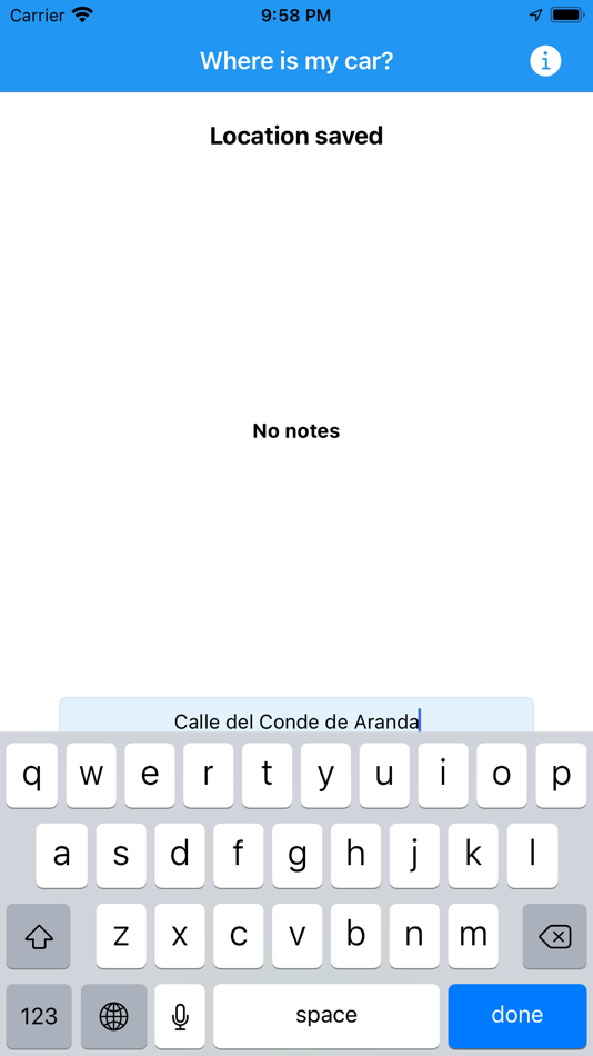 #3. Where is my car? Save location (iOS) By: David Gimenez