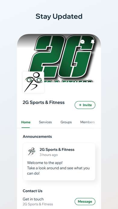 2G Sports & Fitness Screenshot