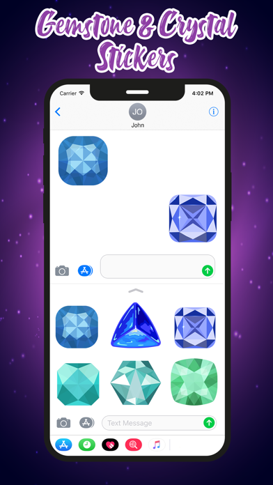 Gemstone & Crystal Stickers Screenshot