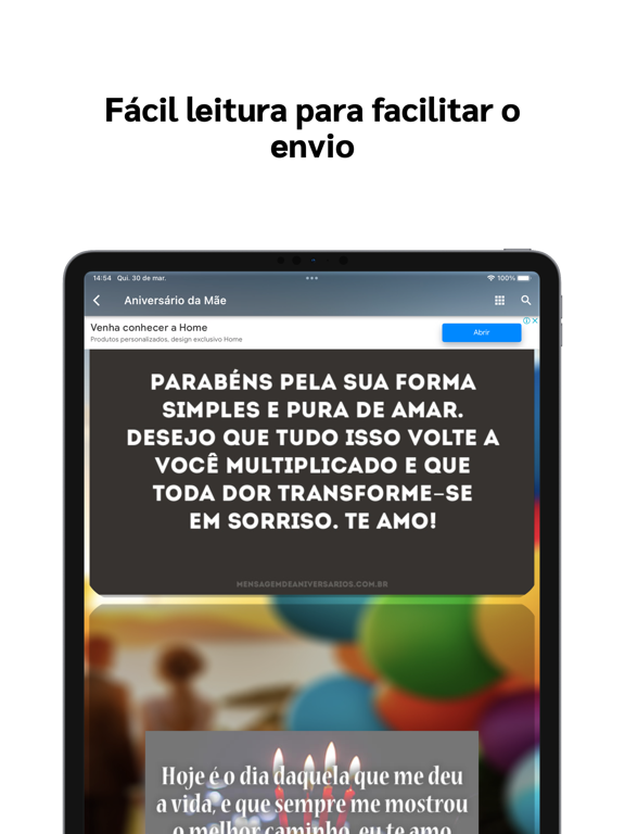 Screenshot #5 pour Aniversário Mensagens Prontas