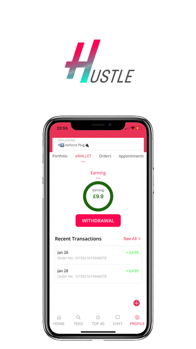 HustleApp Screenshot