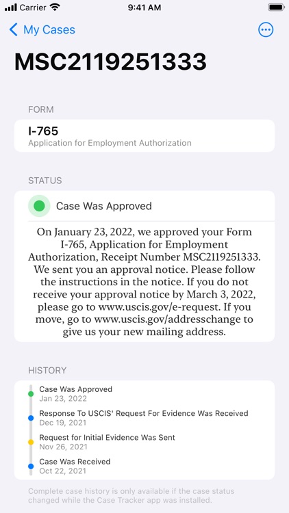 USCIS Case Tracker