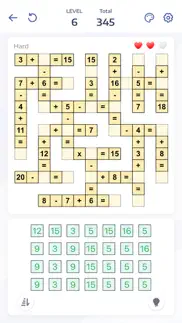 math puzzle games - cross math iphone screenshot 1