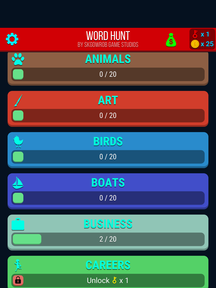 Word Hunt Word Puzzle Game