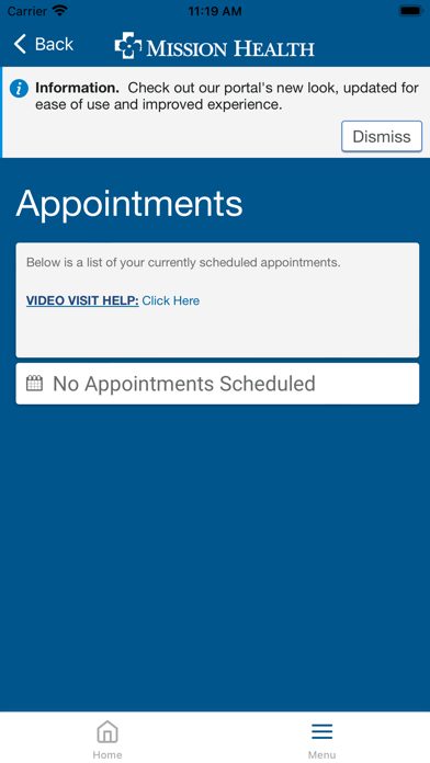 Mission Patient Connect Screenshot