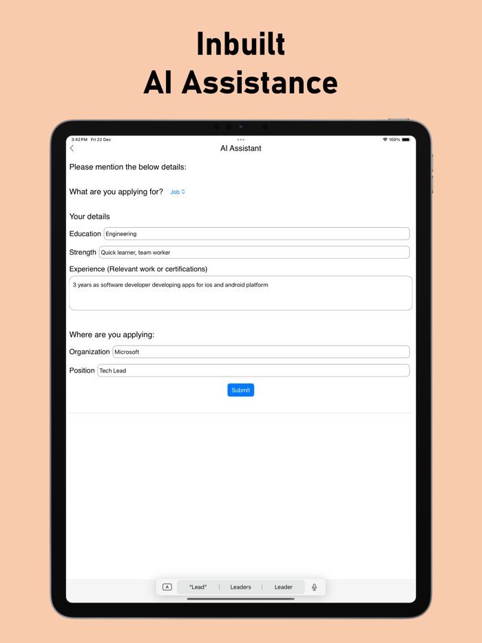 Cover Letter Creator with AI