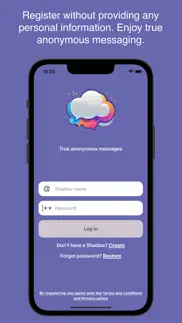 shadowtalk iphone screenshot 1