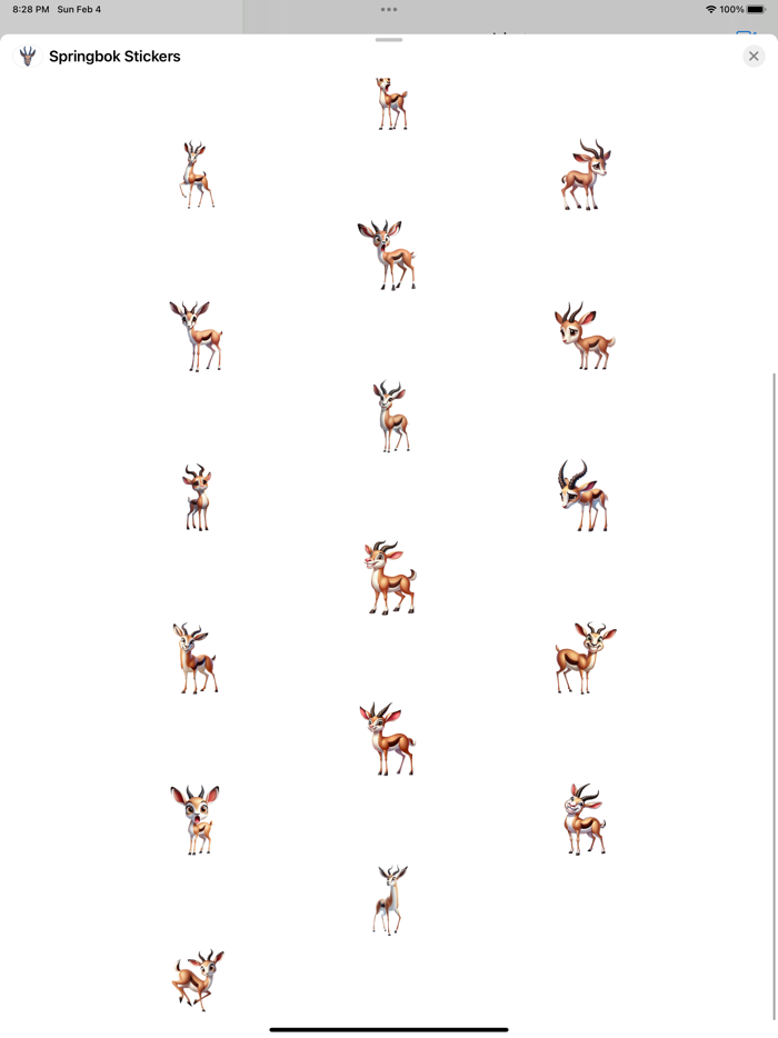 Springbok Stickers