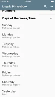 lingala phrasebook iphone screenshot 2